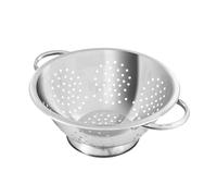 Fackelmann Colador de Cocina y Escurridor en Acero Inoxidable, Colador con Asas y Peana Estable, Idóneo para Escurrir Ensalada, Pasta, Arroz, Legumbres y Verduras, 24cm, 1 ud.