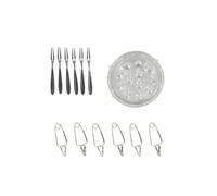 Fackelmann Conjunto Especial Para Escargots: 30 Bandejas De Aluminio Desechables (12 Cavidades), 6 Tenacillas/fork Y Pinzas De Acero Inoxidable, Para Cocinar Y Servir Al Horno