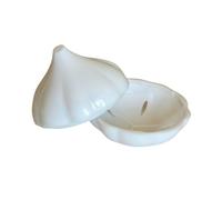 Fackelmann Conservador de Ajos, preserva el ajo cortado por más tiempo y previene olores, Plástico, Cierre Fácil, Apto para el Lavavajillas, 10x9 cm, 1 ud.