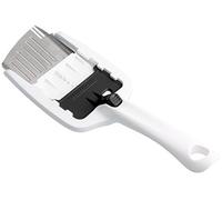 Fackelmann Cortador de Queso, Loncheador Ajustable con Cuchilla Afilada en Acero Inoxidable, Válido para Queso Fresco, Curado y Semicurado, Color Blanco y Negro, 24 x 8.6 cm, 1 Unidad