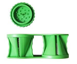 Fackelmann Cortador de Verduras 2 en 1 para Espaguetis y espirales de Verduras (Color: Verde), 1 Unidad
