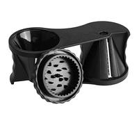 Fackelmann Cortador Doble Espiralizador, Cortar en cintas o espiral Verduras, ABS, Negro, 16x7x6cm (44116)