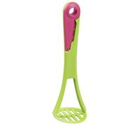 Fackelmann Cortador-Prensador De Aguacate 4 En 1, ABS, acero inox, color verde y fucsia, 1 ud.