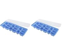 Fackelmann Cubitera Hielo Con Tapa 25x10cm, polipropileno, colores surtidos. 1 ud. (Paquete de 2)