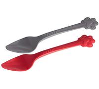 Fackelmann Cucharas de Alimentos para Mascotas, plástico, Multicolor, 25 x 2,5 x 2,5 cm