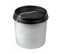 FACKELMANN Cuerda alimentaria con dispensador y Cuchilla, para Atar Carne, Pescado o verdura con Relleno, resiste hasta 175ºC, poliéster Apto para Contacto con Alimentos, Blanca, 100m, 1ud.