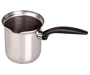 FACKELMANN de café y Leche (800 ml, Acero Inoxidable, Negro/Plata, diámetro Aprox. 9 cm