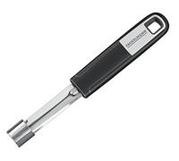 Fackelmann Deshuesador de manzanas SENSE, 20 cm, con mango de plástico antideslizante y ergonómico, color plateado y negro, cantidad: 1 unidad