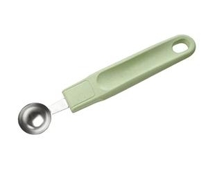 Fackelmann Ecolution Bolero para Frutas y Mantequilla, Vaciador de Fruta de Acero Inoxidable, Mango Ergonómico fabricado con Plástico Sostenible, Verde Menta, 18x3 cm, 1 ud.