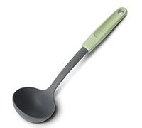Fackelmann Ecolution Cazo, Cazo para Sopa Fabricado con Materiales Sostenibles a partir de Fibras de Madera y Plástico Orgánico, 31,5x9 cm, Color Verde Menta y Gris Piedra, 1 ud.