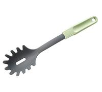 Fackelmann Ecolution Cuchara para Espaguetis, Acero Inoxidable, Mango Ergonómico fabricado con Materiales Sostenibles, Resistente +270ºC, utensilios de cocina, Verde Menta, 32 cm, 1 ud.