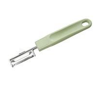 Fackelmann Ecolution Pelador de Verdura de Acero Inoxidable, Pelador de Fruta con Mango Ergonómico fabricado con Materiales Sostenibles, utensilios de cocina, Verde Menta, 19x3 cm, 1 ud.