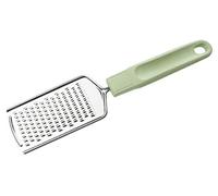 Fackelmann Ecolution Rallador de Cocina, Rallador Manual de Acero Inoxidable, Mango de Fibras de Madera y Plástico Orgánico, 24,5x6 cm, Color Verde Menta, 1 ud.