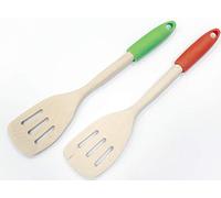 Fackelmann Espatula 32 Cm. Madera de abedul, elastómero, colores aleatorios: natural y verde-natu 1 ud.