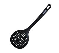 Fackelmann Fenix Espumadera de Cocina, Material RPET 100% Reciclado, Plástico Reciclable con Alta Resistencia al Calor hasta 210ºC, Alta Durabilidad, Anti Rayaduras, Color Negro, 31x8 cm, 1 ud.