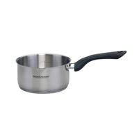 Fackelmann Geneva Cacerola 16X8 cms, Capacidad 1,5 Litros, Cazo de Acero Inoxidable con Núcleo de Aluminio, Resistente a Corrosión y Fácil de Limpiar, Distribución Uniforme del Calor