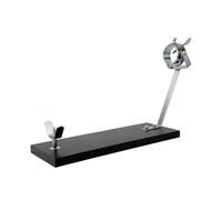 Fackelmann Jamonero Giratorio XXL Negro, Madera de Pino 48x34x17 cm, Base Estable para Jamones Grandes, Giro 360°, Herrajes Metálicos Robustos, Fácil Montaje, Uso Profesional o Doméstico