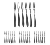 Fackelmann Lot de 6 fourchettes à escargots Set de 6 Tenedores de Caracol, Acero Inoxidable, 6 Unidades (Paquete de 4)