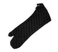 Fackelmann Manopla para barbacoa, cocina con Horno y leña 48X18Cm. Accesorios y guantes para hornos y altas temperaturas. Algodón, poliéster, Color Negro, 1 ud.