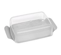 FACKELMANN Mantequillera, Acero Inoxidable, Plata, 16,5 x 10,5 x 5 cm
