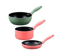 Fackelmann Mini Cook Set de Utensilios de Cocina Infantiles, incluye Mini Sartén Wok, Mini Cazo y Mini Sartén 14 cm