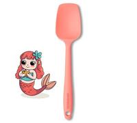 Fackelmann Mini espátula de silicona en color rosa suave, resistente al calor hasta +230 °C, ideal para utensilios de cocina revestidos, apto para lavavajillas