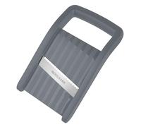 Fackelmann Mini Mandolina Kompakt, Plástico Negro y Hoja de Acero Inoxidable Muy Afilada, Rebana y Corta en Rodajas Verduras, Calabacín, Repollo y Patatas en rodajas,16,5x10x2cm, 1 ud.