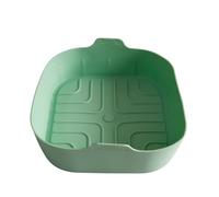 Fackelmann Molde Air Fryer Cuadrado 20 cm, Silicona LFGB Apta para Contacto con Alimentos, Resistente a Alta Temperatura y Apto para Lavavajillas, Flexible y Fácil de Limpiar, Color Verde, 1 ud.