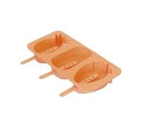 Fackelmann Molde de Silicona para Helados, Heladera de Silicona, Reutilizable, Soporta Temperaturas entre -40ºC y 230ºC, Apto para Horno y Congelador, Apto para Lavavajillas, Naranja Pastel, 1 ud.