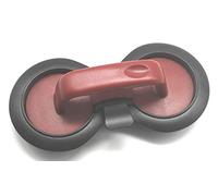 FACKELMANN Molde Hamburguesas-Molde Prensa hamburguesas-Burger Press-Prensador hamburguesas veganas, vegetarianas, gourmet -Molde mini hamburguesas, de plástico ABS negro y rojo, 20x10x6,8cm, 1ud.