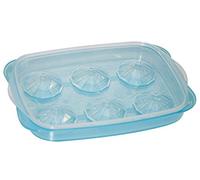 Fackelmann, Multicolor Formacubitos en Forma de Diamante, plástico, Unica