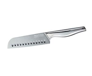 Fackelmann Nirosta Swing Santoku, Cocina Acero Inoxidable, Enterizo, Mango Ergonómico Antideslizante, Hoja Muy Afilada, Cortar, Sushi, 16-30cm, 1ud.