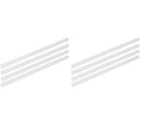 Fackelmann Pajitas de plástico de 10 mm de diámetro, pajitas reutilizables para cualquier ocasión, tubos ecológicos (color translúcido), cantidad: 1 juego de 8 unidades (Paquete de 2)