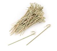 Fackelmann Palillos decorativos bambú, color natural, 10cm, 50 ud-s.