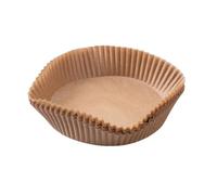 Fackelmann Papel de horno para freidora de aire caliente, redondo, 16 x 16 cm, 40 piezas, resistente al aceite y al agua, resistente al calor hasta 220 C, apto para microondas y horno