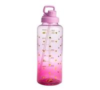 Fackelmann Paris Hilton - Botella motivacional de 1,8 litros en color morado - frases inspiradoras a prueba de fugas, ideal para deporte y uso diario, plástico, 115 x 10 x 32 mm