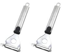 Fackelmann Pela Patatas Cuchilla Movible Carolina acero inox, polipropileno, color negro e inox. 1 ud. (Paquete de 2)