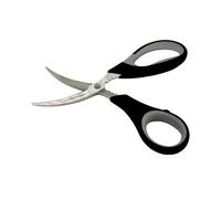 FM Fackelmann Pelador de Gambas y Langostinos, Tijeras de Cocina Acero Inoxidable, Utensilios Marisco con Mango Ergonómico, Color Negro, 18 x 8.5 cm, 1 ud, Multicolor