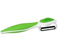 Fackelmann Pelador Giratorio 2 En 1, polipropileno, elastómero, ABS, acero inox, color verde y blanco, 1 ud.