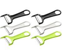 Fackelmann Pelador Verduras 14Cm, polipropileno, acero inox, color blanco e inox, 1 ud. (Paquete de 2)