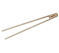 FACKELMANN Pinza Cocina Madera para asar y freír carne, pescado y verduras, Pinza para Ensalada y Servir, Tenazas de madera de haya, no raya, antideslizante,color natural, 32x4,5cm, 1ud