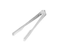 FACKELMANN Pinzas para cubitos de hielo, pinzas de acero inoxidable, pinzas para coctelería (color plata), cantidad: 1 unidad