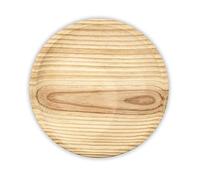 Fackelmann Plato de Madera para Pulpo a la Gallega, Plato para Servir Jamón, Embutido y Queso, Diámetro 22 cm, Madera de Haya, Lavar a Mano, Color Natural, 1 ud.