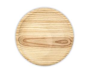 Fackelmann Plato de Madera para Pulpo a la Gallega, Plato para Servir Jamón, Embutido y Queso, Diámetro 22 cm, Madera de Haya, Lavar a Mano, Color Natural, 1 ud.