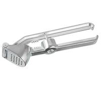 FACKELMANN Prensa de ajos con deshuesador de Cerezas y Aceitunas y Cascanueces, Aluminio, 15,5 cm, 3 en 1, Plata, Aprox. 15,5 cm