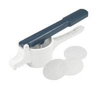 Fackelmann Prensa Patatas y Verduras easyprepare en plástico y Acero INOX, Azul y Blanco, 1ud (27906)