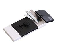 Fackelmann Rasqueta Vitrocerámica ABS-Acero Inoxidable en Blanco-Negro 10x4,5x1,5cm. 1 ud.