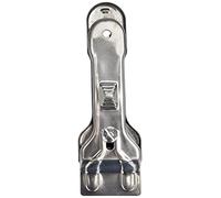 FACKELMANN Rasqueta Vitrocerámica, Raspador Cristal, Rasqueta limpieza de acero inoxidable con 4 cuchillas de recambio, 14x4,5cm, 1ud.