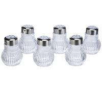 Fackelmann Rubin 46966 - Juego de 6 Botes de Especias (Cristal, tamaño pequeño)