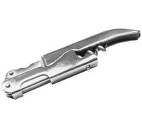 Fackelmann Sacacorchos de Sumiller 3 en 1, Descapsulador y Cortador de Cápsulas, Apertura en 2 Tiempos, Acero inoxidable y Níquel, Color Inoxidable, 12 x 2.5 cm, 1 Unidad